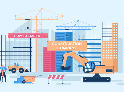 How To Start A Construction Company Illustration 2d building character construction dribbble flat design illustration inspirations machine minimal shot simple truck vector worker