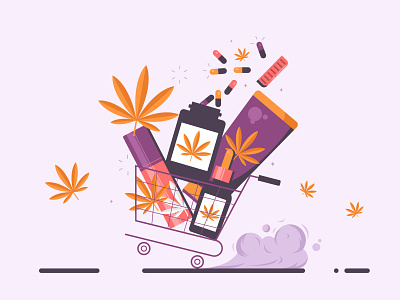 Cannabis Business 2d cannabis design dribbble flat design illustration inspirations shot vector