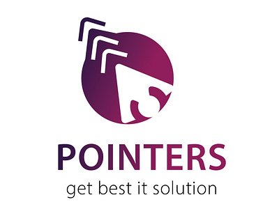 Pointers Logo brand branding color corporate design identity illustration logo typography vector