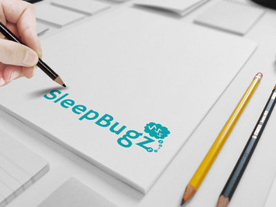 "SleepBugz" A logo for Electronic product which increase Sleep