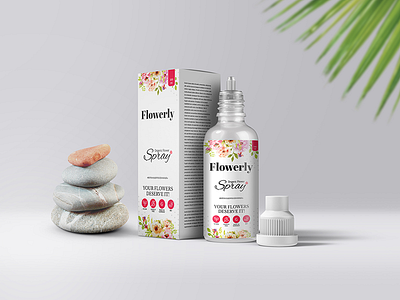 Label 5 beauty cream beauty product cream floral flowers label label design packaging product packaging