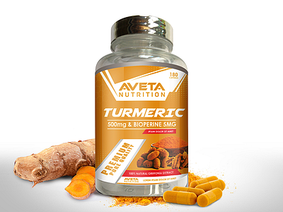 Label 07 aveta aveta nutrition fitness health label label design nutrition packaging product packaging turmeric