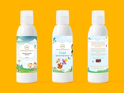 066 Product Packaging Design baby children kids kids product label label design mahogany naturals packaging product packaging shampoo