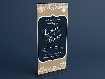 068 Wedding Roller Banner Design