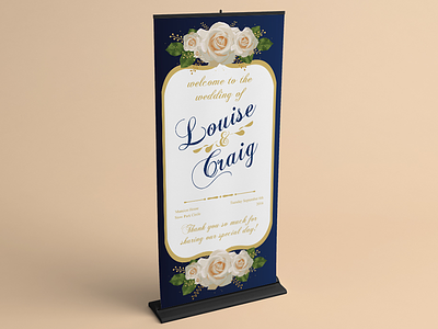 069 Wedding Roller Banner Design