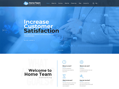 Increase Customer Satisfaction Web Page Design branding concept creative customer design landing landing page nisha nisha droch nisha f1 web page site typography web page website