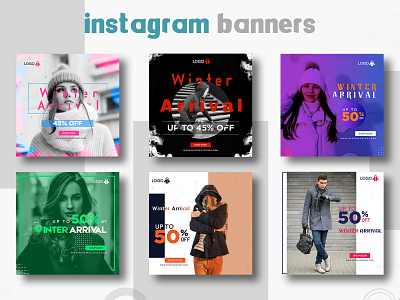 Instagram Banners ad advertisement banner banners design graphics instagram nisha nisha droch nisha f1 poster social media vector