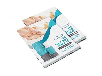 Foot Peel Home Kit Brochure Design advertisement beauty brochure brochure design brochure layout brochure mockup catalog design graphics nisha nisha droch nisha f1