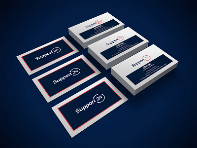 Support24 Business Card advertisement business card business card template card company design designer business card nisha nisha droch nisha f1