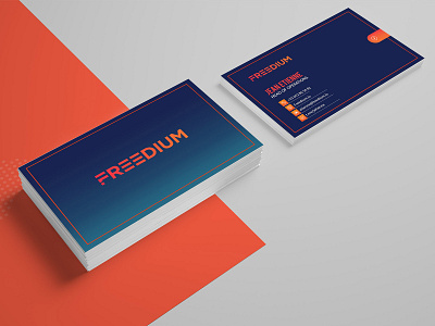 Freedium Business Card advertisement business card business card template card company design designer business card nisha nisha droch nisha f1