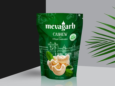 Mevagarh Packaging Design cashew graphics label nisha nisha droch nisha f1 pack design packaging product design product label product packaging