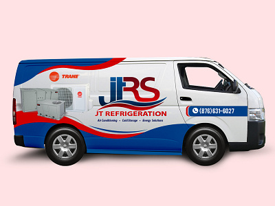 JRS Van Cover ad advertisement car car wrap decor decorating centre design nisha nisha droch nisha f1 printing refrigerator van van cover van wrap