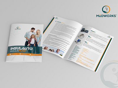 Insulauto Insulin Pump Brochure Design advertisement brochure brochure design brochure layout brochure mockup catalog design graphics nisha nishadroch poster