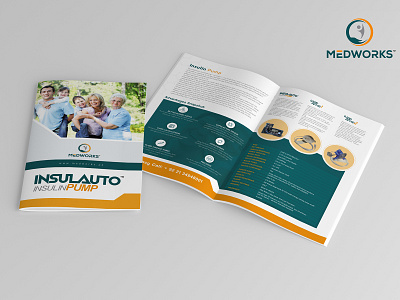 Insulauto Insulin Pump Brochure advertisement brochure brochure design brochure layout brochure mockup catalog design graphics nisha nishadroch