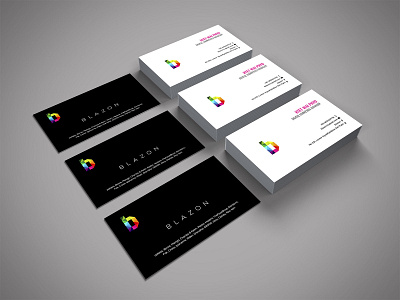 Blazon Business Card business card business card template card company design designer business card nisha nisha droch nisha f1