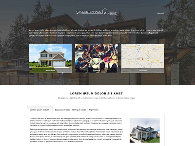 Studentenhaus Vinzenz Web Page Design branding concept creative design landing landing page nisha nisha droch nisha f1 page site typography web web page website