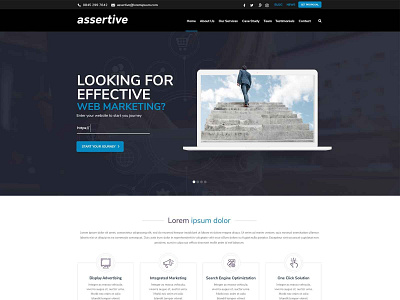 Assertive Web Page Design branding concept creative design landing landing page nisha nisha droch nisha f1 page site typography web web page website