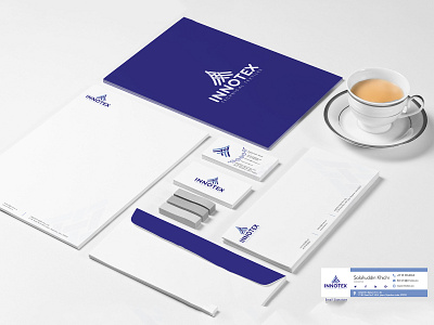 Innotex Branding Design ad brand branding business cards design corporate identity identity letter head logo design nisha nisha droch nisha f1