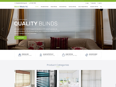 Direct Blinds NG Landing Page