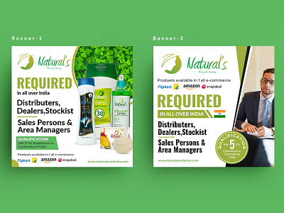 Natural's Product Banner Design ad advertisement banner banner ad design graphics instagram banner nisha nisha droch nisha f1