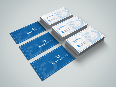 Digital Space Business Card Design brand branding business cards design corporate identity design identity letter head logo design nisha nisha droch nisha f1