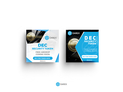 Dec Security Token Banner Design ad advertisement banner design flyer graphics nisha nisha droch nisha f1 poster