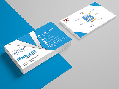 Mireaux Management Solutions Business Card Design business card business card template card company design designer business card graphics nisha nisha droch nisha f1