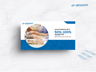 Edvancer Banner Design ad advertisement banner design graphics instagram nisha nisha droch poster