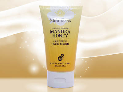 Manuka Honey Packaging Design conditioning design face mask graphics label nisha nisha droch nisha f1 pack design product design product label product packaging