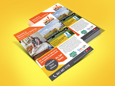 Smooth & Stress Free Shifting Flyer Design ad advertisement banner design flyer graphics instagram nisha nisha droch poster vector