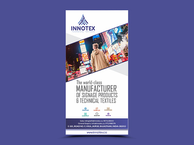 Innotex Banner Design advertisement banner branding design graphics nisha nisha droch nisha f1 roller rollup