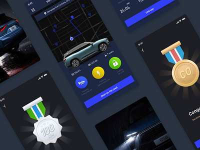 Car sharing car ui