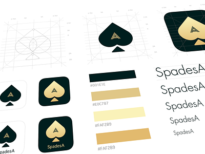 Spades A logo logo ui