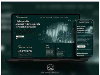 Investment company website design