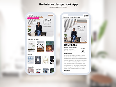 Books & Magazines App adobe xd uxui