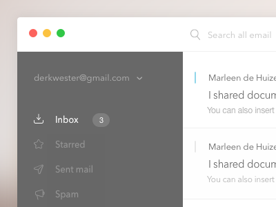 New theme for Nylas mail clean mail