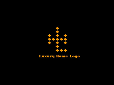 Luxury Home Logo croatiadesign dragutinnesek goldandblack luxuryhomelogo rhomblh