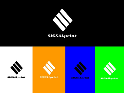 SIGNALprint Logo Project colours logo print project rhomb signal