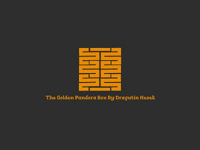 The Golden Pandora Box Logo Project Design By Dragutin Nesek box by design dragutin golden logo nesek pandora project the