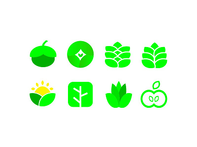 My Green Agricultural Logo Set Design