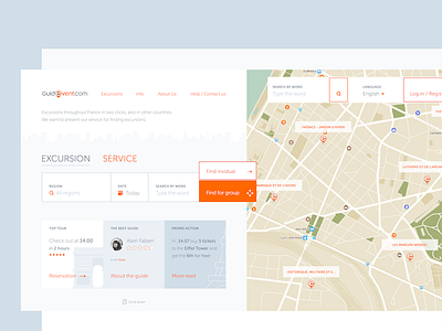 Guideevent design fullscreen grid home ui user ux web