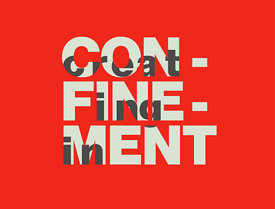 CreatingInConfinement PosterDesign 07 art design graphicdesign logo logodesign logos modern red typography