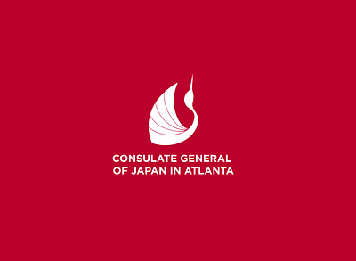 Consulate General of Japan in Atlanta Logo art atlanta branding crane design graphicdesign icon japan japaneselogo logo logodesign logos tokyo