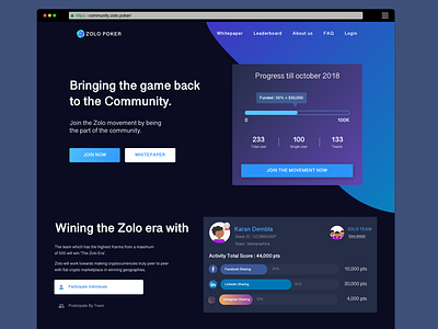 Community Landing page