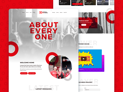 Liverpool One Church Redesign branding church design homepage ux web website