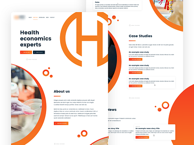 Health economics website homepage