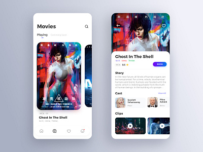 Movie Concept App card movie profile