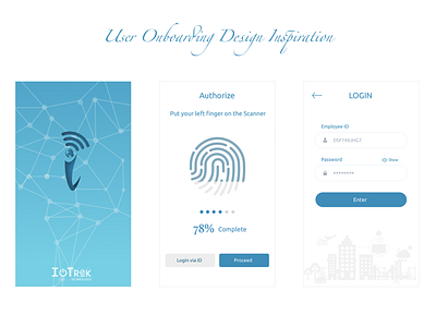 User Onboarding application attendance attendance app construction iot development mobile ui sign in signup user onboarding workers