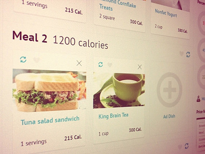 Meals page calories diet dish meal