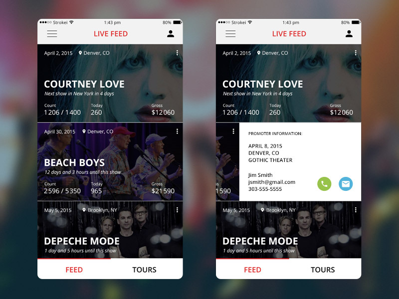 Tour Feed App tour feed ios live show tickets app music